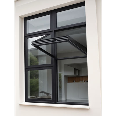 OEM / ODM Powder Coating Folding Glass Windows อลูมิเนียมสกัดสําหรับธุรกิจ