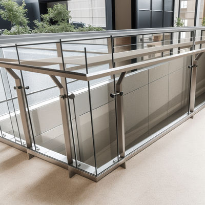 ปรับปรุงบ้าน อลูมิเนียมบันได Railing ความต้านทานสนิมสูง AAMA